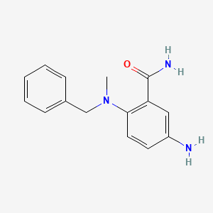 molecular formula C15H17N3O B2740740 5-Amino-2-(benzyl(methyl)amino)benzamide CAS No. 1303752-11-5