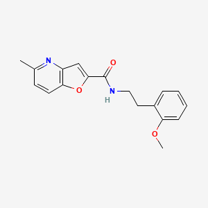 molecular formula C18H18N2O3 B2740762 N-(2-methoxyphenethyl)-5-methylfuro[3,2-b]pyridine-2-carboxamide CAS No. 942005-19-8