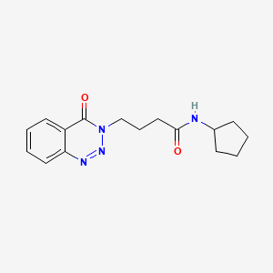 N-cyclopentyl-4-(4-oxo-1,2,3-benzotriazin-3-yl)butanamide