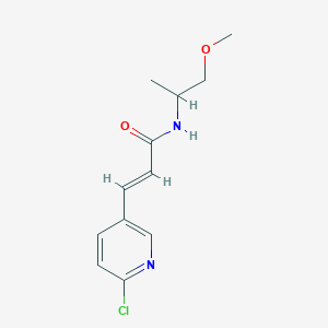 (E)-3-(6-Chloropyridin-3-yl)-N-(1-methoxypropan-2-yl)prop-2-enamide