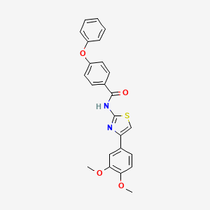 N-[4-(3,4-dimethoxyphenyl)-1,3-thiazol-2-yl]-4-phenoxybenzamide