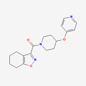 (4-(Pyridin-4-yloxy)piperidin-1-yl)(4,5,6,7-tetrahydrobenzo[d]isoxazol-3-yl)methanone