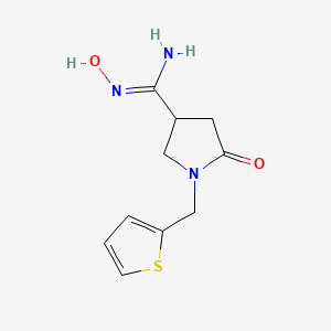 N'-hydroxy-5-oxo-1-(2-thienylmethyl)pyrrolidine-3-carboximidamide