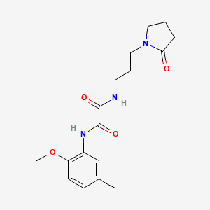 molecular formula C17H23N3O4 B2740805 N1-(2-methoxy-5-methylphenyl)-N2-(3-(2-oxopyrrolidin-1-yl)propyl)oxalamide CAS No. 899748-61-9