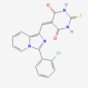 5-((3-(2-chlorophenyl)imidazo[1,5-a]pyridin-1-yl)methylene)-2-thioxodihydropyrimidine-4,6(1H,5H)-dione