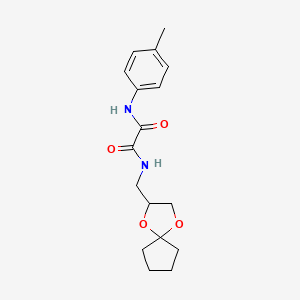 N1-(1,4-dioxaspiro[4.4]nonan-2-ylmethyl)-N2-(p-tolyl)oxalamide