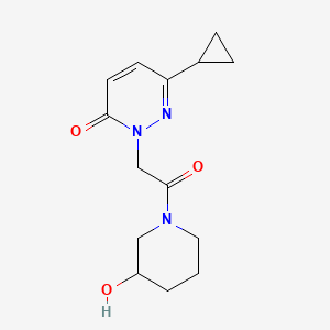 6-cyclopropyl-2-(2-(3-hydroxypiperidin-1-yl)-2-oxoethyl)pyridazin-3(2H)-one