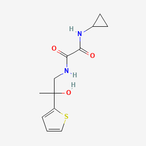 N1-cyclopropyl-N2-(2-hydroxy-2-(thiophen-2-yl)propyl)oxalamide