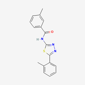 3-methyl-N-(5-(o-tolyl)-1,3,4-thiadiazol-2-yl)benzamide