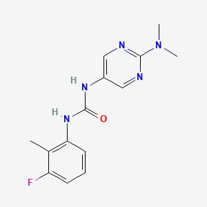 1-(2-(Dimethylamino)pyrimidin-5-yl)-3-(3-fluoro-2-methylphenyl)urea