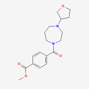 Methyl 4-(4-(tetrahydrofuran-3-yl)-1,4-diazepane-1-carbonyl)benzoate