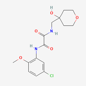 molecular formula C15H19ClN2O5 B2740831 N1-(5-chloro-2-methoxyphenyl)-N2-((4-hydroxytetrahydro-2H-pyran-4-yl)methyl)oxalamide CAS No. 1351658-00-8