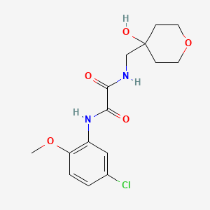 N1-(5-chloro-2-methoxyphenyl)-N2-((4-hydroxytetrahydro-2H-pyran-4-yl)methyl)oxalamide