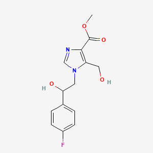 methyl 1-[2-(4-fluorophenyl)-2-hydroxyethyl]-5-(hydroxymethyl)-1H-imidazole-4-carboxylate