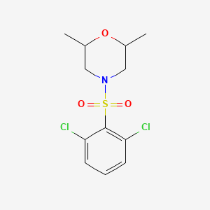 4-((2,6-Dichlorophenyl)sulfonyl)-2,6-dimethylmorpholine