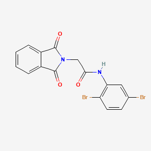 N-(2,5-dibromophenyl)-2-(1,3-dioxo-1,3-dihydro-2H-isoindol-2-yl)acetamide