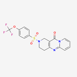 2-((4-(trifluoromethoxy)phenyl)sulfonyl)-3,4-dihydro-1H-dipyrido[1,2-a:4',3'-d]pyrimidin-11(2H)-one