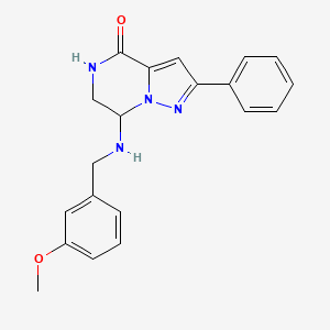 7-[(3-methoxybenzyl)amino]-2-phenyl-6,7-dihydropyrazolo[1,5-a]pyrazin-4(5H)-one