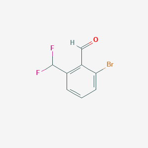 molecular formula C8H5BrF2O B2740857 2-Bromo-6-(difluoromethyl)benzaldehyde CAS No. 1780690-95-0