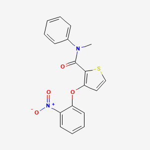 molecular formula C18H14N2O4S B2740869 N-methyl-3-(2-nitrophenoxy)-N-phenylthiophene-2-carboxamide CAS No. 252027-05-7