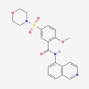 N-(isoquinolin-5-yl)-2-methoxy-5-(morpholin-4-ylsulfonyl)benzamide