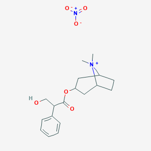 molecular formula C18H26N2O6 B027409 Methylatropine nitrate CAS No. 52-88-0
