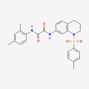 molecular formula C26H27N3O4S B2740903 N1-(2,4-dimethylphenyl)-N2-(1-tosyl-1,2,3,4-tetrahydroquinolin-7-yl)oxalamide CAS No. 898430-16-5