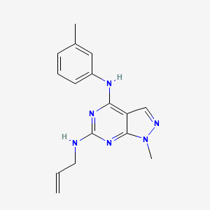 1-methyl-N~4~-(3-methylphenyl)-N~6~-(prop-2-en-1-yl)-1H-pyrazolo[3,4-d]pyrimidine-4,6-diamine