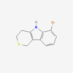 molecular formula C11H10BrNS B2740943 6-bromo-1H,3H,4H,5H-thiopyrano[4,3-b]indole CAS No. 1485633-34-8