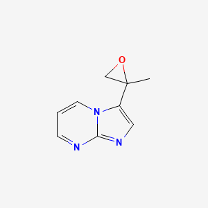 molecular formula C9H9N3O B2740958 3-(2-Methyloxiran-2-yl)imidazo[1,2-a]pyrimidine CAS No. 2248385-28-4