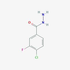 molecular formula C7H6ClFN2O B2740960 4-Chloro-3-fluorobenzohydrazide CAS No. 1158401-20-7