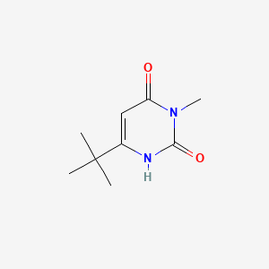 molecular formula C9H14N2O2 B2740965 6-叔丁基-3-甲基-1H-嘧啶-2,4-二酮 CAS No. 663194-14-7