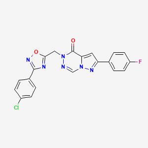 molecular formula C20H12ClFN6O2 B2740970 N-(2-甲氧基-5-甲基苯基)-1-[(3-氧代-3,4-二氢-2H-1,4-苯并噻嗪-2-基)甲酰]哌啶-3-甲酸酰胺 CAS No. 1251550-50-1