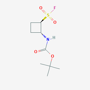 molecular formula C9H16FNO4S B2740976 Tert-butyl N-[(1R,2R)-2-fluorosulfonylcyclobutyl]carbamate CAS No. 2460739-32-4
