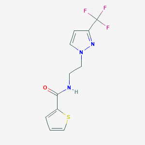 N-(2-(3-(trifluoromethyl)-1H-pyrazol-1-yl)ethyl)thiophene-2-carboxamide