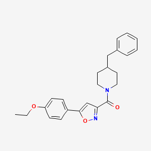 (4-Benzylpiperidin-1-yl)(5-(4-ethoxyphenyl)isoxazol-3-yl)methanone