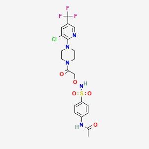N-(4-{[(2-{4-[3-chloro-5-(trifluoromethyl)-2-pyridinyl]piperazino}-2-oxoethoxy)amino]sulfonyl}phenyl)acetamide