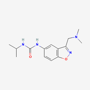 1-[3-[(Dimethylamino)methyl]-1,2-benzoxazol-5-yl]-3-propan-2-ylurea