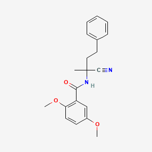 molecular formula C20H22N2O3 B2740991 N-(2-Cyano-4-phenylbutan-2-yl)-2,5-dimethoxybenzamide CAS No. 1385295-02-2