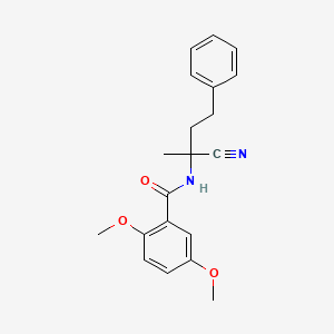 N-(2-Cyano-4-phenylbutan-2-yl)-2,5-dimethoxybenzamide