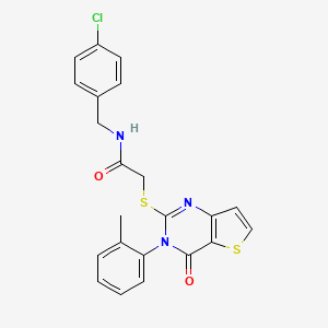 N-(4-chlorobenzyl)-2-{[3-(2-methylphenyl)-4-oxo-3,4-dihydrothieno[3,2-d]pyrimidin-2-yl]sulfanyl}acetamide