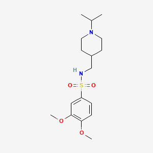 N-((1-isopropylpiperidin-4-yl)methyl)-3,4-dimethoxybenzenesulfonamide
