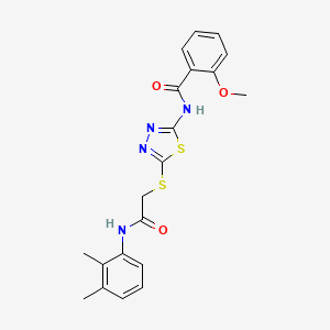 N-[5-[2-(2,3-dimethylanilino)-2-oxoethyl]sulfanyl-1,3,4-thiadiazol-2-yl]-2-methoxybenzamide