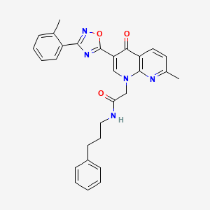 7-chloro-N-(2-methoxyethyl)-2-(4-methoxyphenyl)imidazo[2,1-b][1,3]benzothiazol-3-amine
