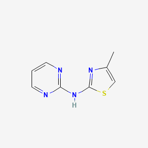 molecular formula C8H8N4S B2741028 2-[n-(4-Methyl-1,3-thiazol-2-yl)amino]pyrimidine CAS No. 887309-83-3