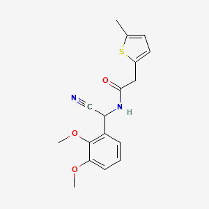 N-[cyano(2,3-dimethoxyphenyl)methyl]-2-(5-methylthiophen-2-yl)acetamide
