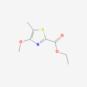 molecular formula C8H11NO3S B2741041 Ethyl 4-methoxy-5-methyl-1,3-thiazole-2-carboxylate CAS No. 2095410-22-1