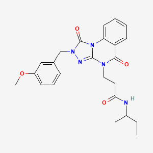 1-(3-ethylphenyl)-5-pyridin-3-yl-N-[2-(2-thienyl)ethyl]-1H-1,2,3-triazole-4-carboxamide