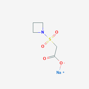 molecular formula C5H8NNaO4S B2741047 Sodium 2-(azetidine-1-sulfonyl)acetate CAS No. 1354951-05-5