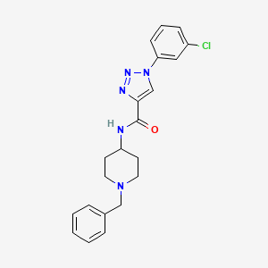 N-(1-benzylpiperidin-4-yl)-1-(3-chlorophenyl)triazole-4-carboxamide